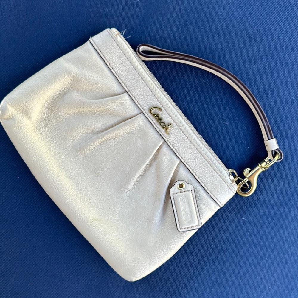 Coach small wristlet 7x5 inches